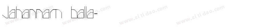 Jahannam balla字体转换